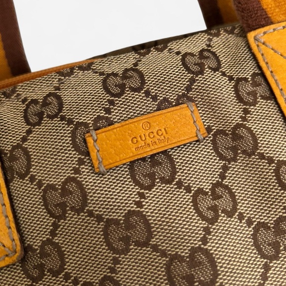 Gucci GG Canvas Web/Sherry Line tote bag - Picture 2 of 10